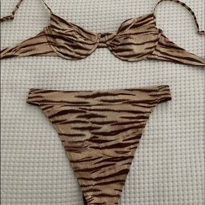 Monday Swimwear Tiger bikini size medium!